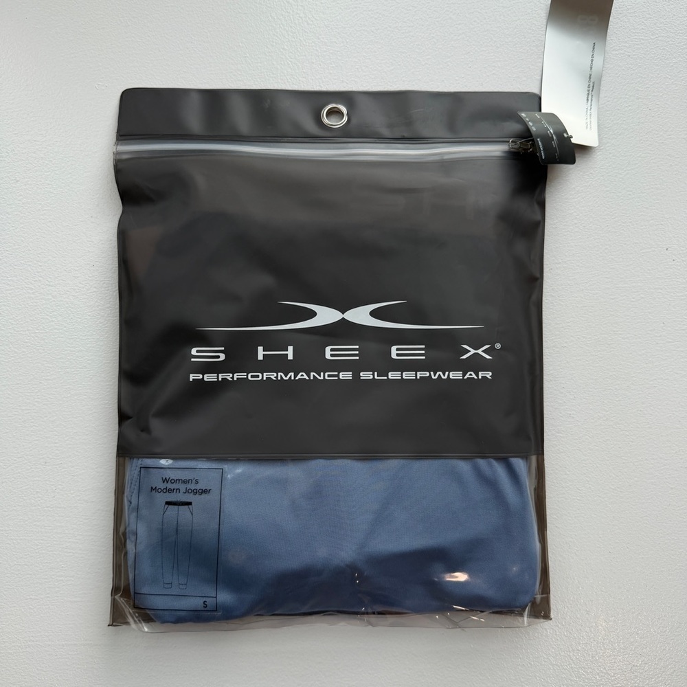 SHEEX Women’s Modern Jogger Light Blue Performance Sleepwear Small - Picture 5 of 8